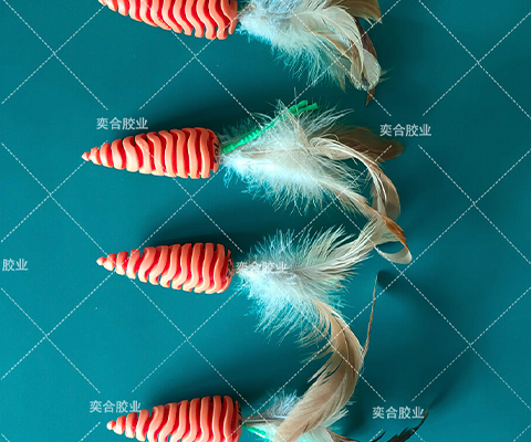 tpr粘羽毛胶水，超强粘性，高效贴合